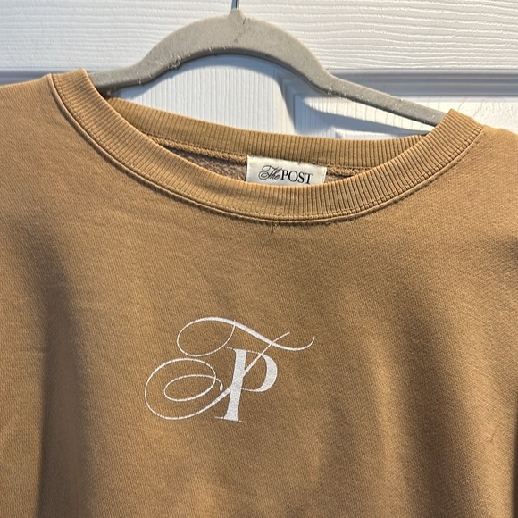 The Post Postie Signature Tan Oversized Logo Sweatshirt XL - Picture 3 of 8